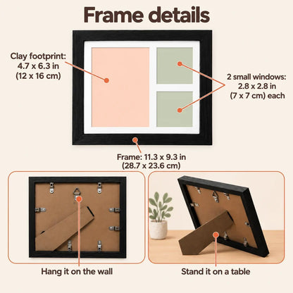 Bird Footprint Clay Keepsake Frame Kit