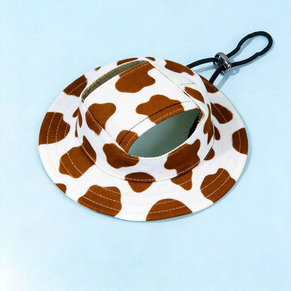 🐾 Cute Printed Pet Bucket Hat – Breathable Sun Hat for Dogs & Cats