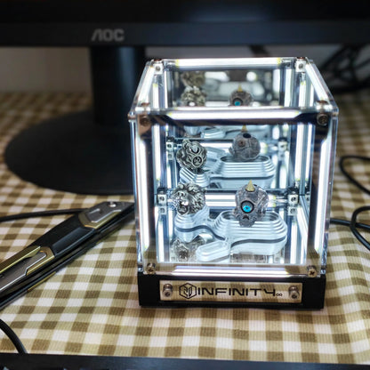 Infinite Abyss Cube – 4D RGB Mirror Lamp, Wireless & Touch Control