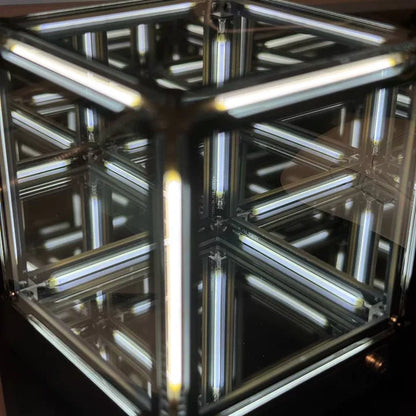 Infinite Abyss Cube – 4D RGB Mirror Lamp, Wireless & Touch Control
