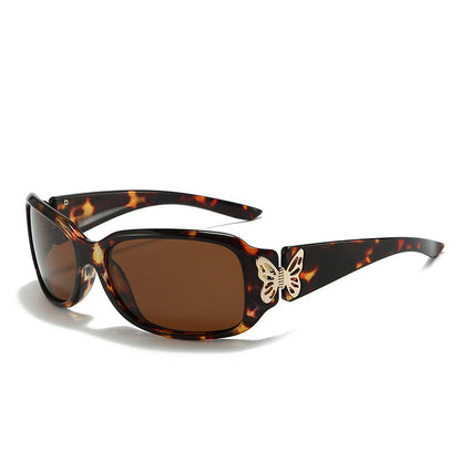 Oversized Butterfly Sunglasses-Polarized UV400 Protection