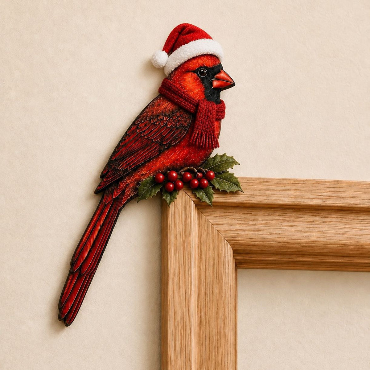 🐦 Bird Wooden Door Topper – Decorative Bird & Christmas Door Accent