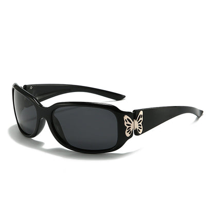 Oversized Butterfly Sunglasses-Polarized UV400 Protection
