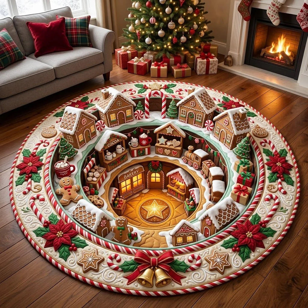 🎄 Christmas 3D Optical Illusion Rug