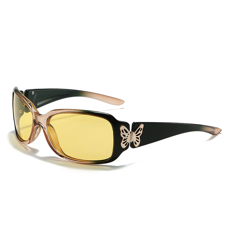 Oversized Butterfly Sunglasses-Polarized UV400 Protection