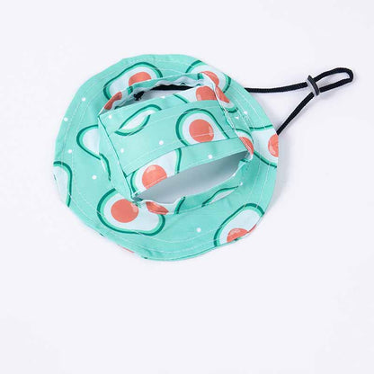 🐾 Cute Printed Pet Bucket Hat – Breathable Sun Hat for Dogs & Cats