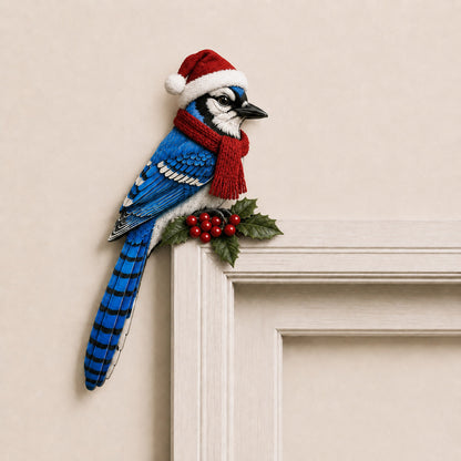 🐦 Bird Wooden Door Topper – Decorative Bird & Christmas Door Accent