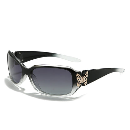 Oversized Butterfly Sunglasses-Polarized UV400 Protection