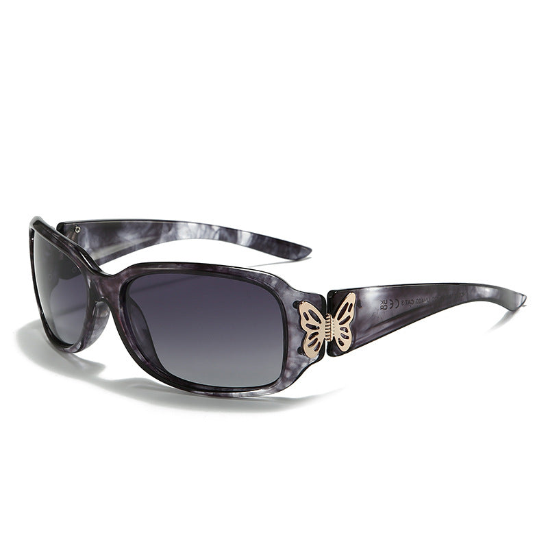 Oversized Butterfly Sunglasses-Polarized UV400 Protection