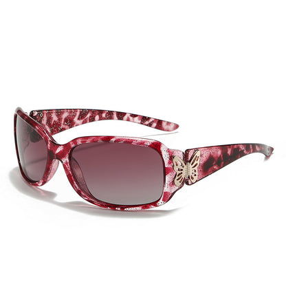 Oversized Butterfly Sunglasses-Polarized UV400 Protection