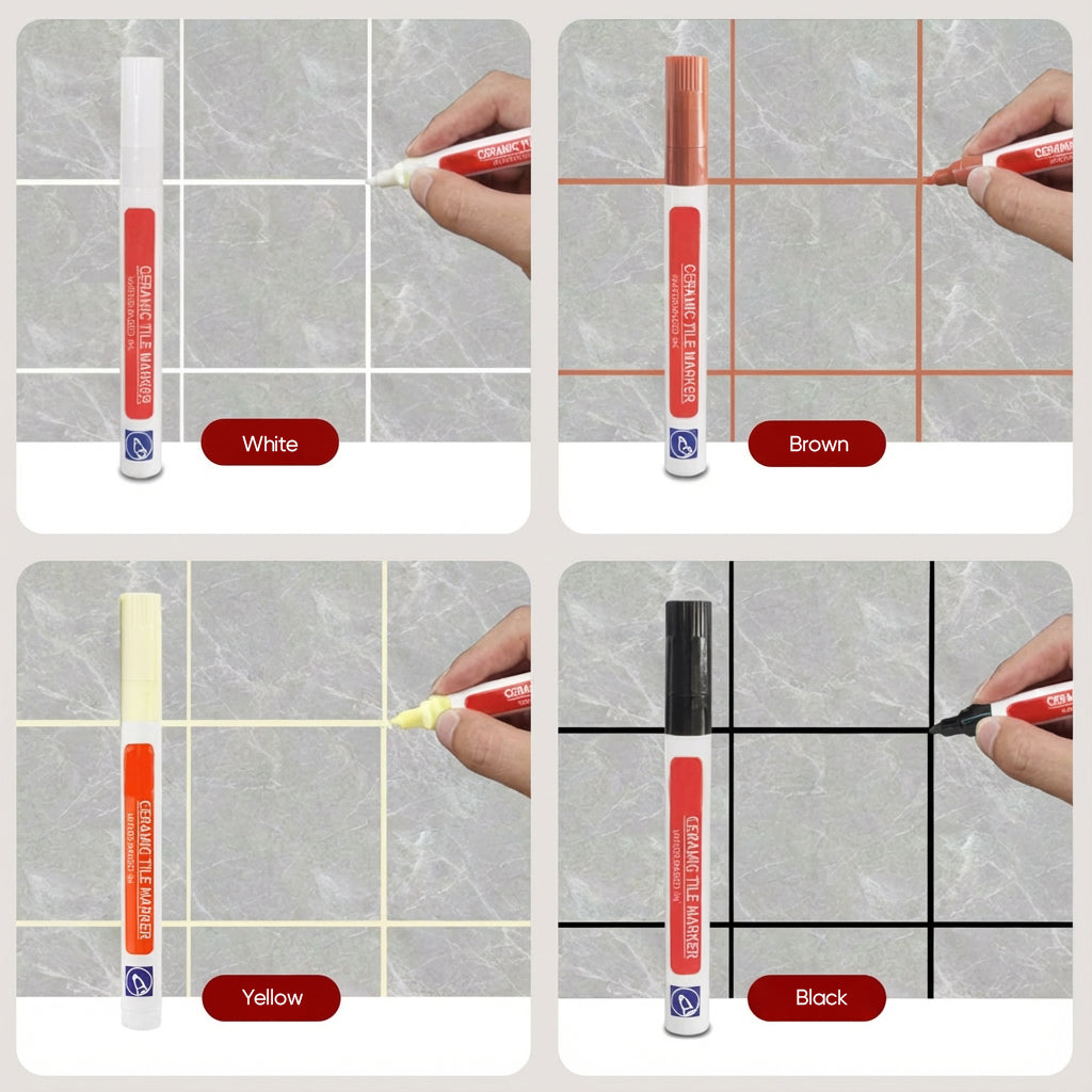 Anti-mould and waterproof joint pen for ceramic tiles