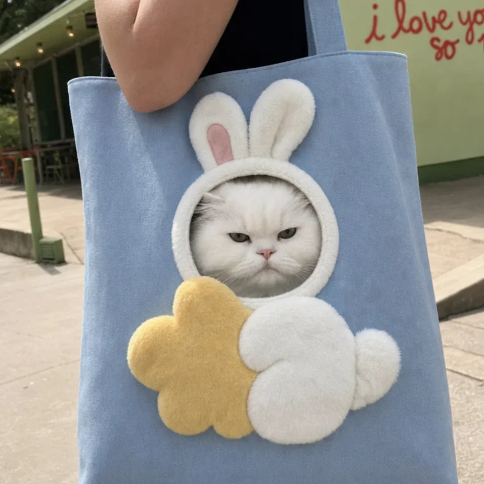 Tyiimax™ CarryPaws Plush Pet Carrier Tote