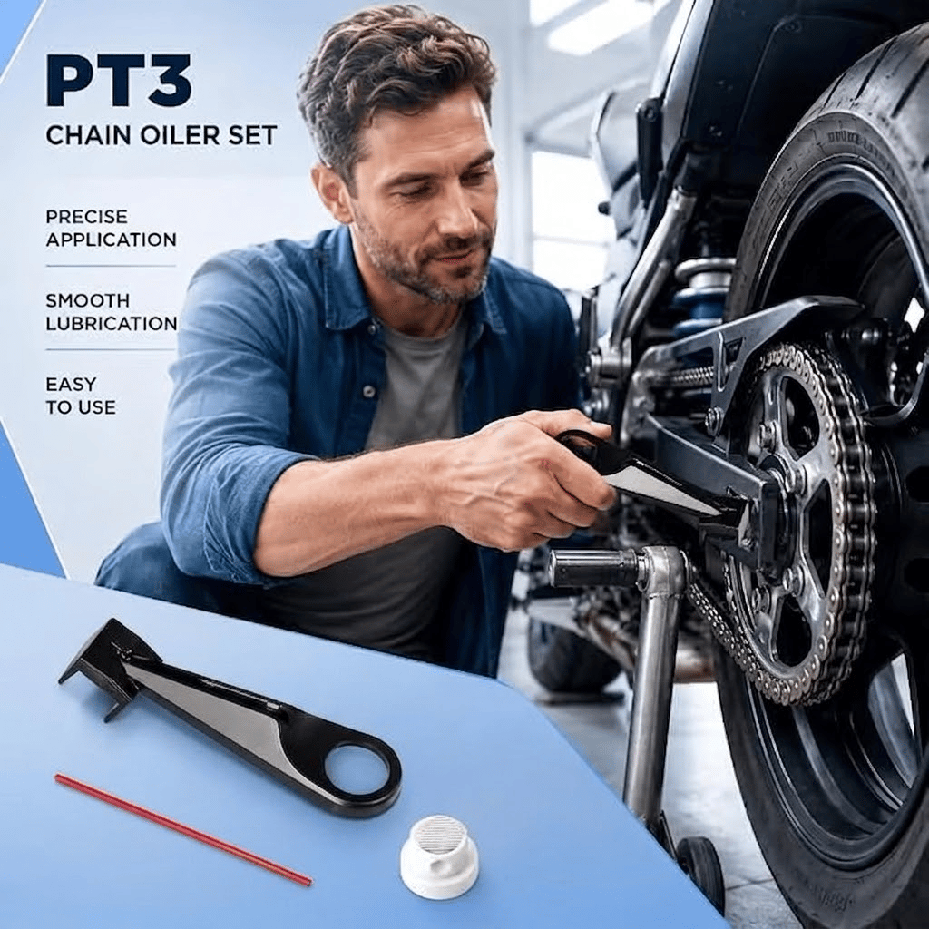 Tool For Applying Chain Lubricant Without Mess
