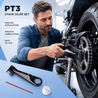 Tool For Applying Chain Lubricant Without Mess