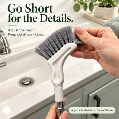 🧹 Extendable L-Shaped Cleaning Brush – Reach Corners with Less Bending