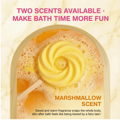 Cute Lollipop Bath Bomb,Colorful Bubble Bath Ball for Fun Bath Time