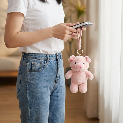Cute Running Animal Plush Keychain – Wind-Up Mini Plush Toy, Adorable Moving Keyring Gift for Kids & Adults