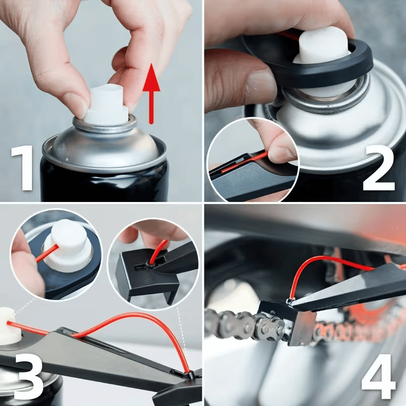 Tool For Applying Chain Lubricant Without Mess