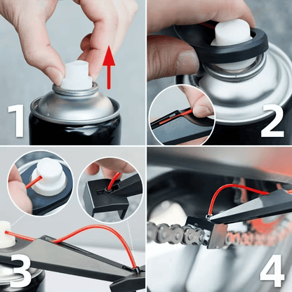 Tool For Applying Chain Lubricant Without Mess