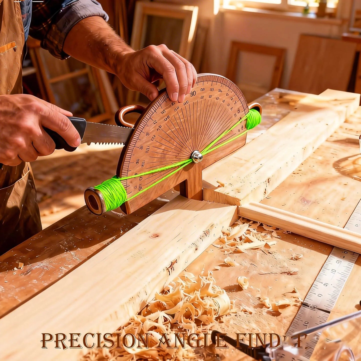 Handcrafted Wooden Precision Angle Finder