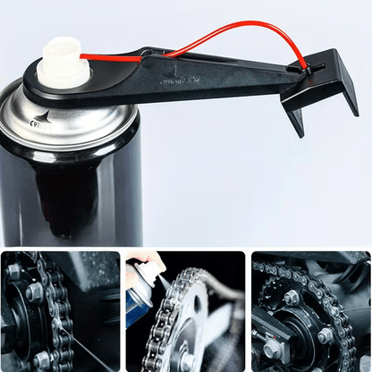 Tool For Applying Chain Lubricant Without Mess