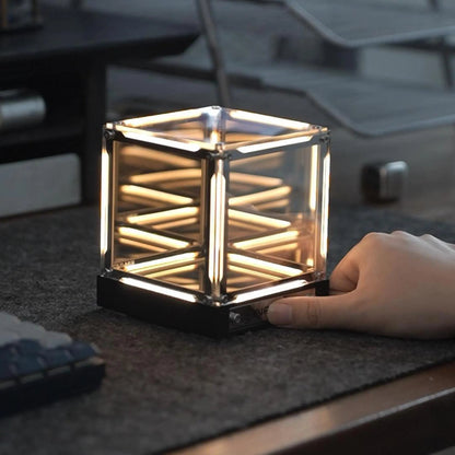 Infinite Abyss Cube – 4D RGB Mirror Lamp, Wireless & Touch Control