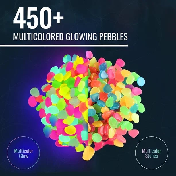 Glow In The Dark Rocks - Illuminate Your Outdoors with Enchanting Glow!
