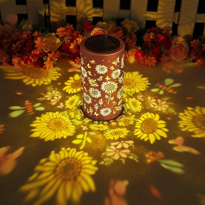 🌻 Colorful Sunflower Glow Solar Garden Lantern