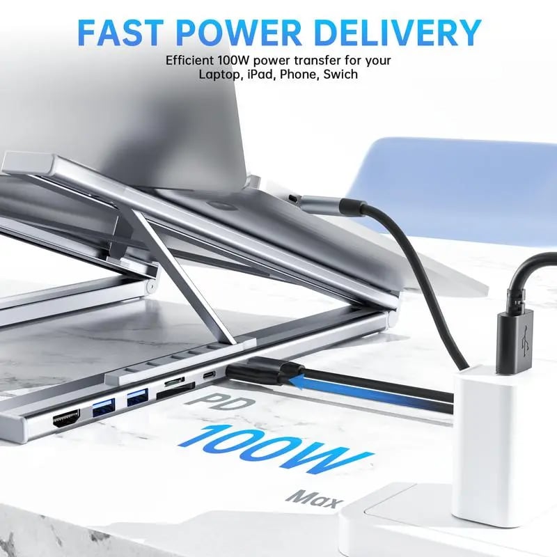8-in-1 USB-C Laptop Stand,Best Gifts💻
