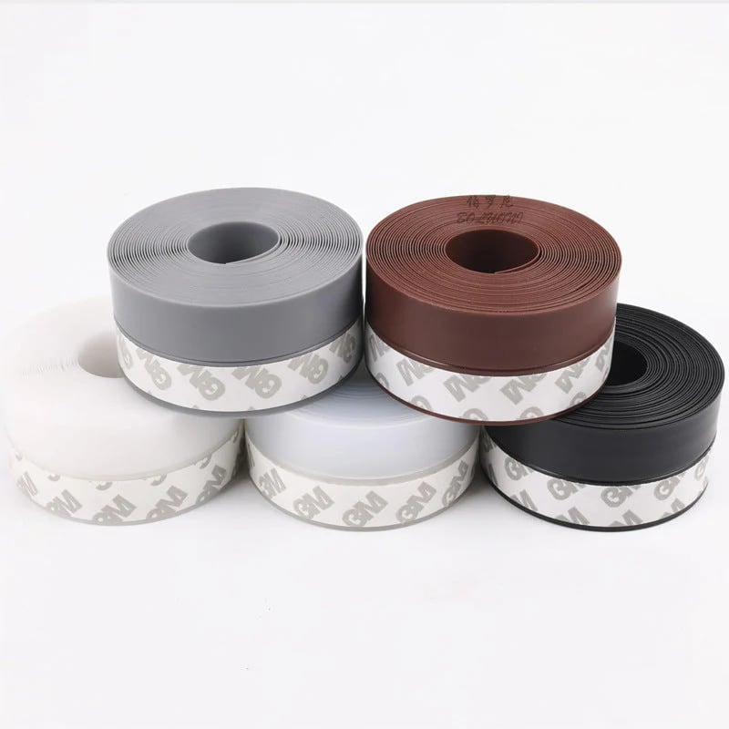 Door Weather Stripping | Adhesive Draft Stopper Seal Strip for Doors, Windows & Shower Doors