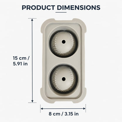Baseball Ice Mold – Slow‑Melting Silicone Sphere Tray for Whiskey, Cocktails & More ⚾🧊