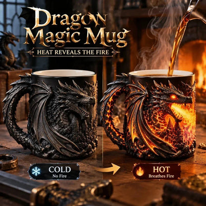 🐉 Dragonfire 3D Heat-Reveal Magic Mug | Add a Hot Drink. Awaken the Dragon.🔥