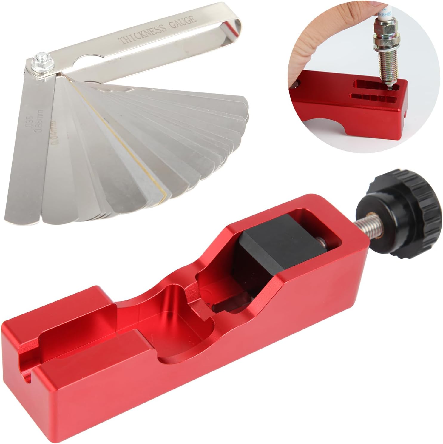 🛠️Spark Plug Gap Tool with Feeler Gauge