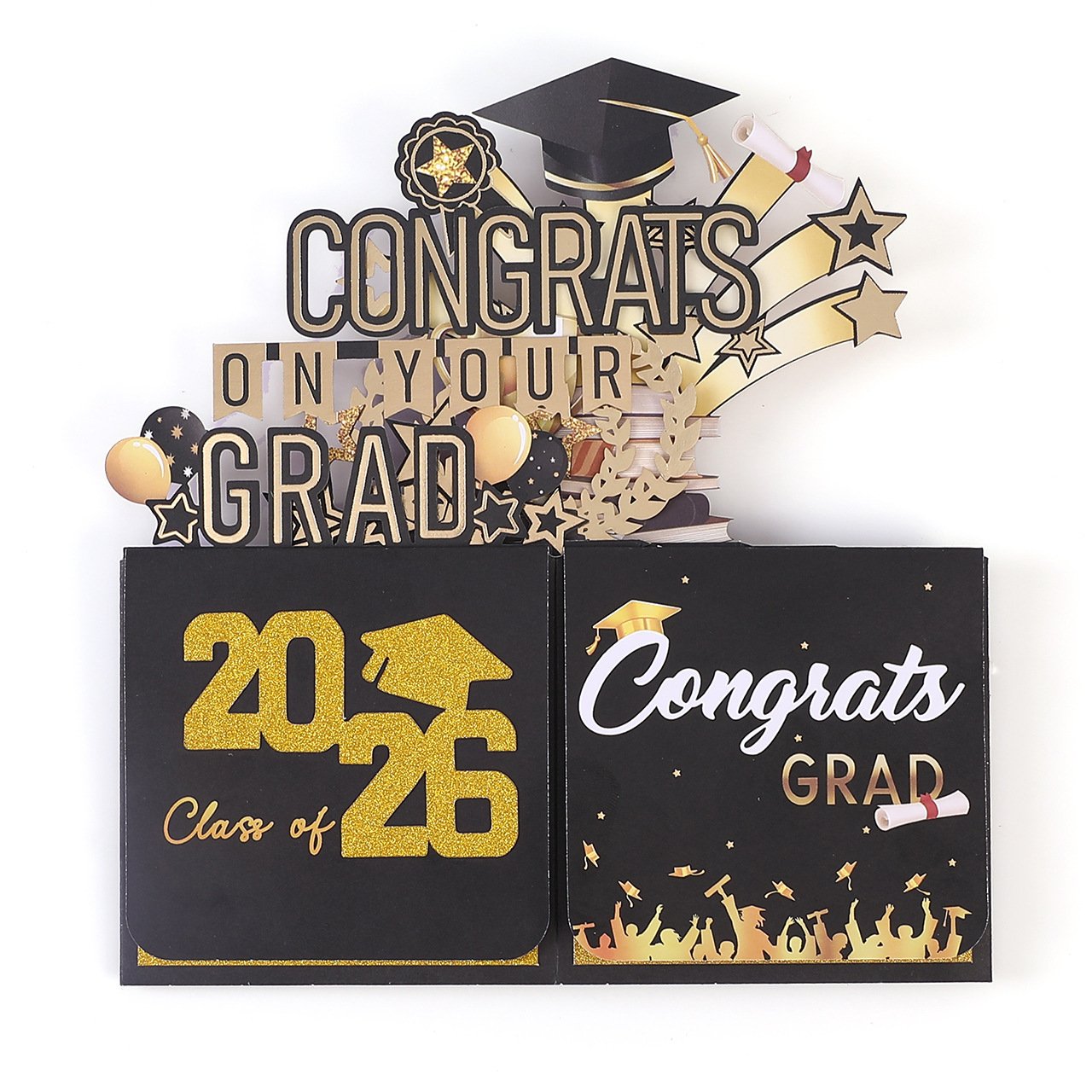 🎓Graduation Pop Up Card 2026 - 3D Happy Graduation Card with Envelope💌