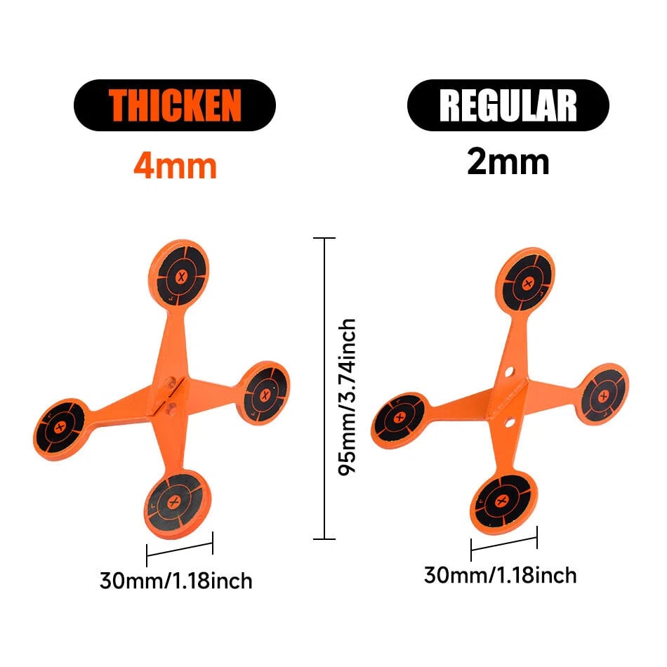 🎯Spinning Shooting Target (Thickened Flip Roller)