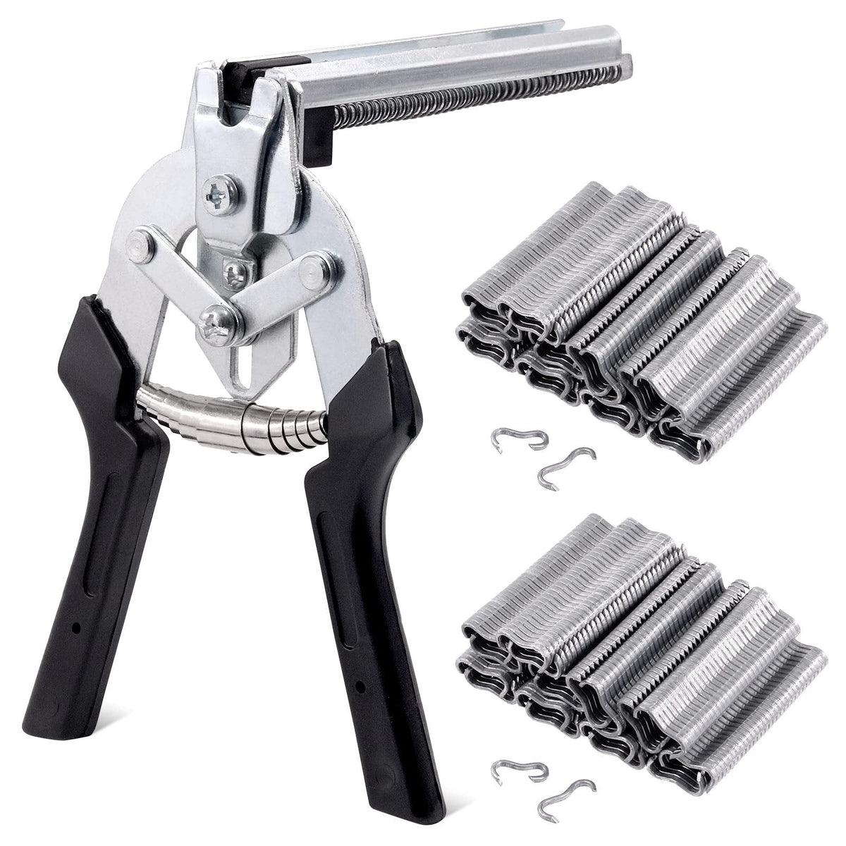 TYIIMAX™ M-Type Hog Ring Pliers Kit – Semi-Automatic Spring-Loaded Fence & Cage Repair Tool