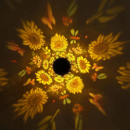 🌻 Colorful Sunflower Glow Solar Garden Lantern