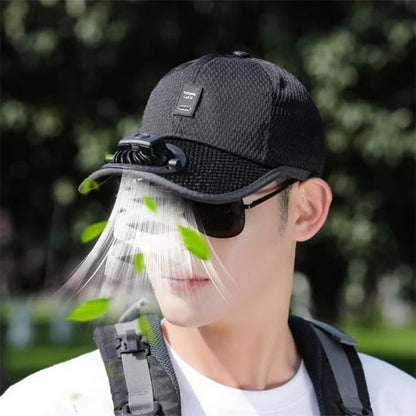 Ultralight UV Protection Baseball Cap with Solar Fan – 2026 New