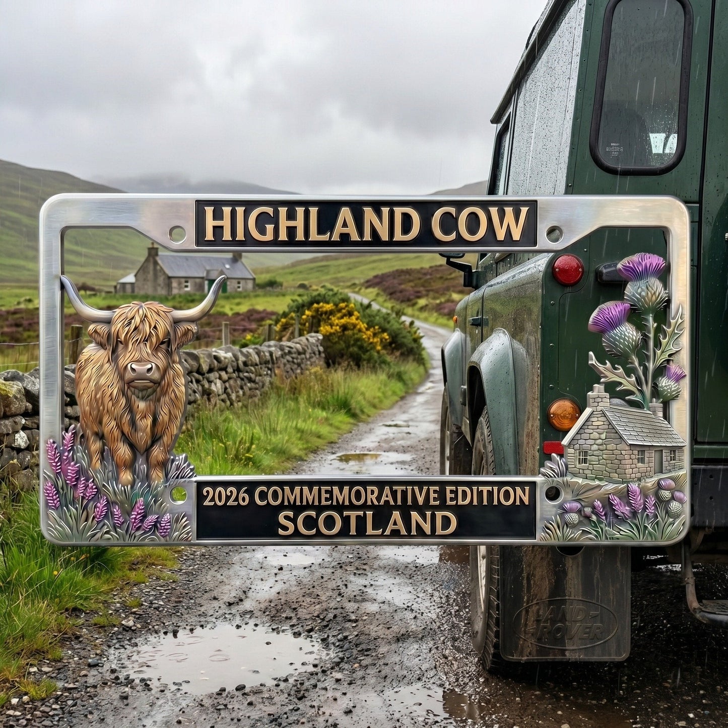 🐂 Highland Cow Commemorative Edition License Plate
