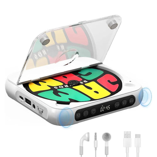 Portable Bluetooth CD Player ❤️ The Perfect Gift for Music Lovers
