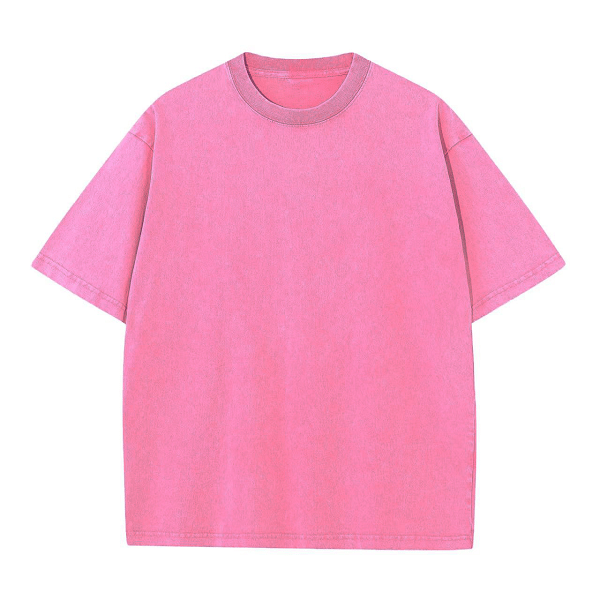 Vintage Acid Wash Heavyweight T-Shirt – 100% Cotton Oversized Tee for Men & Women