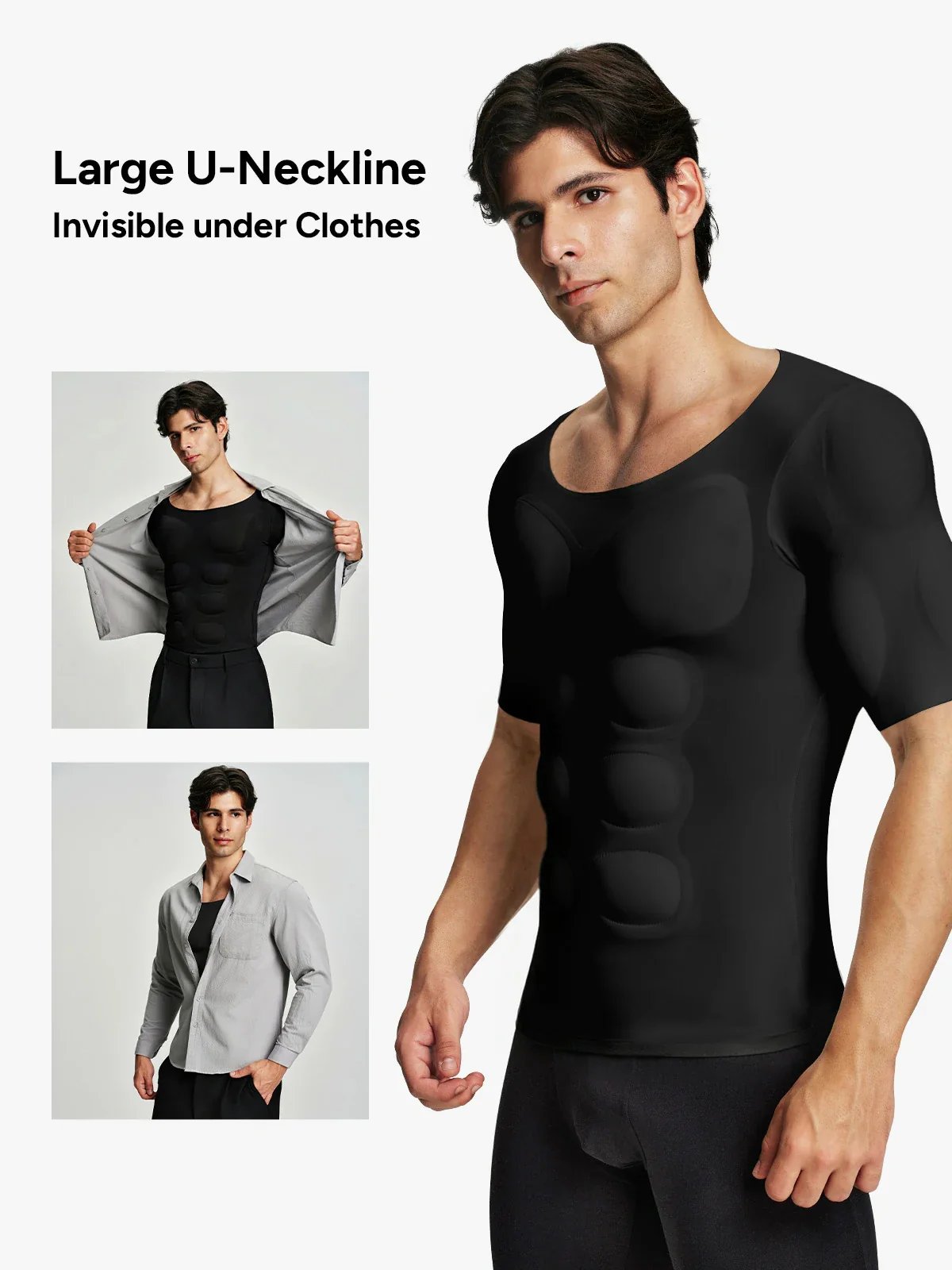 Men's Muscle Enhancement Shaping Top – Instant Sculpted Look