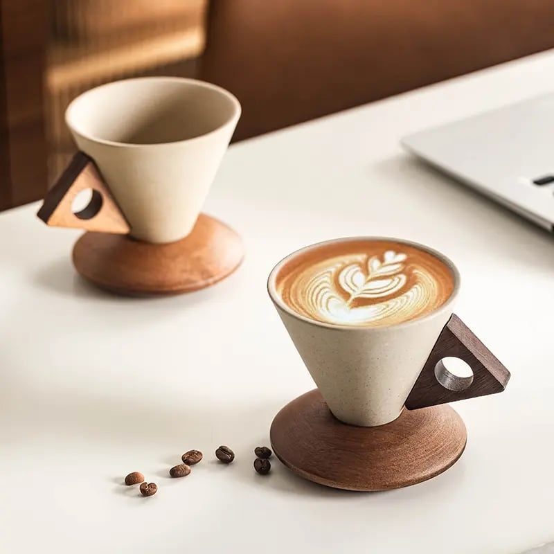 Wabisabi Conical Ceramic Coffee Mug