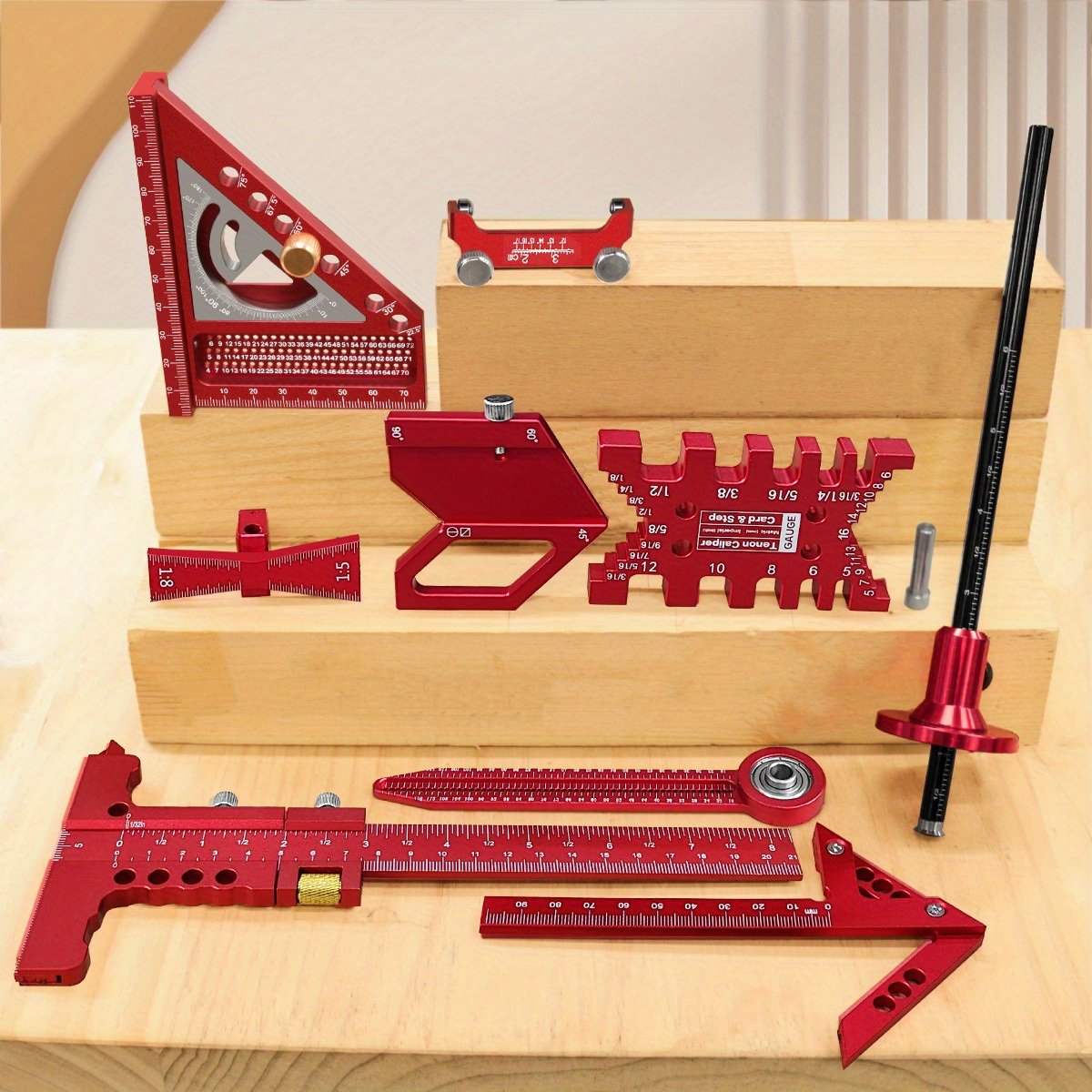 Woodworking Measuring & Marking Tool Set | Free Shipping