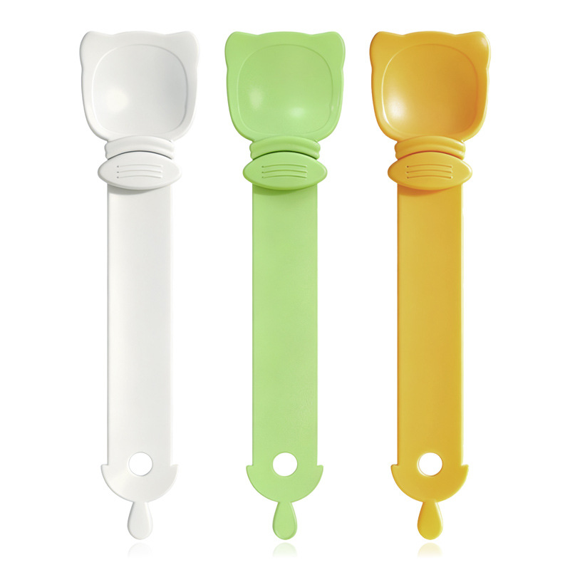 TYIIMAX™ Cat Squeeze Feeding Spoons – One-Handed Wet Food & Treat Dispenser, Reusable Cat Food Feeder, 3-Pack
