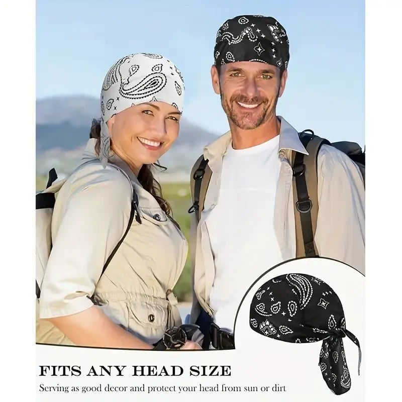 Cooling Paisley Helmet Liner & Headscarf