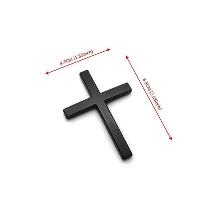 3D Christian Cross Sticker
