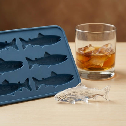 Fishing-Themed Silicone Ice Mold Set – Fun Ice Cubes for Anglers & Party Drinks