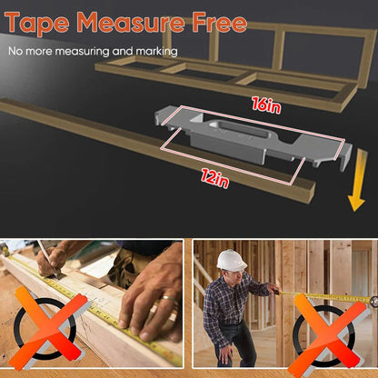 Framing Tool, 12/14/16 Inch On-Center Stud Layout Tool