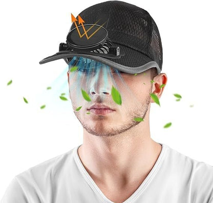 Ultralight UV Protection Baseball Cap with Solar Fan – 2026 New